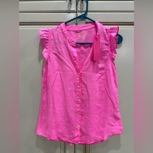 Lilly Pulitzer linen blouse new